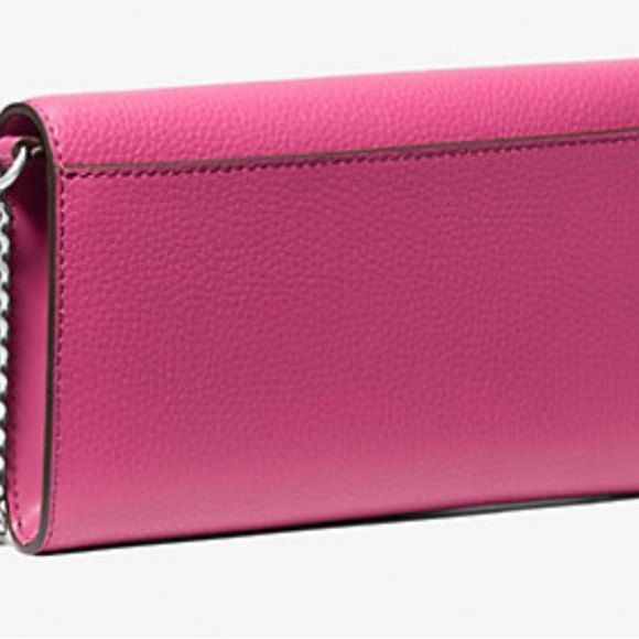 Michael By Michael Kors Fuchsia Leather Clutch - Picture 3 of 4